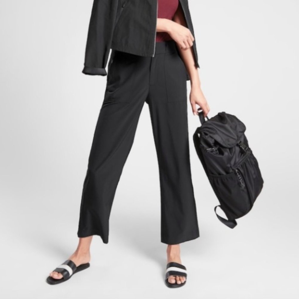 Athleta Tribeca Utility Crop Pant Black